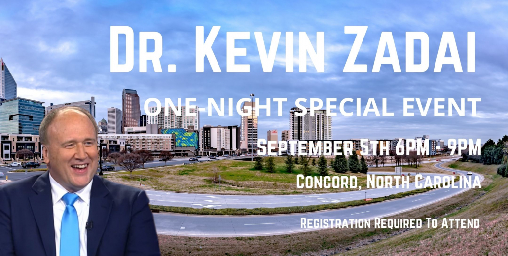 Dr. Kevin Zadai onenight special event Concord NC Kevin Zadai